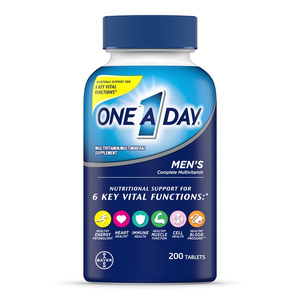 One A Day Men's Health - Tabletas de multivitaminas para la salud masculina