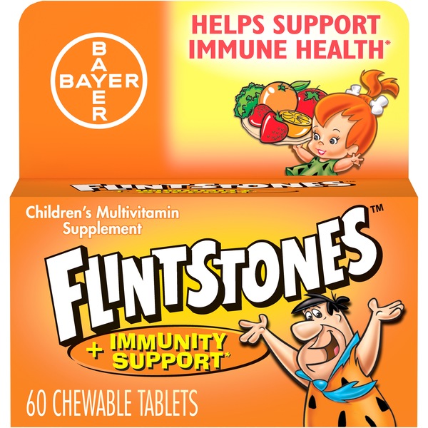 Flintstones Plus Immunity Support Chewable Vitamins, 60 CT