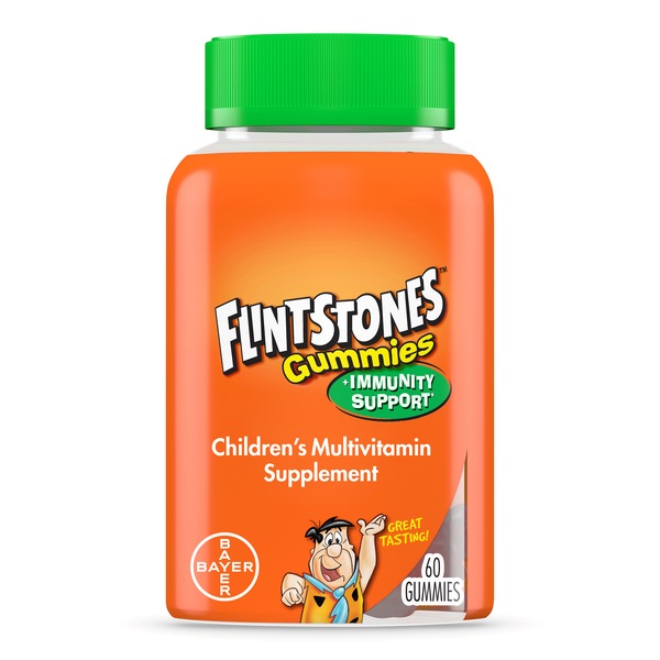 Flintstones Plus Immunity Support Children's Multivitamin/Multimineral Supplement Gummies, 60CT