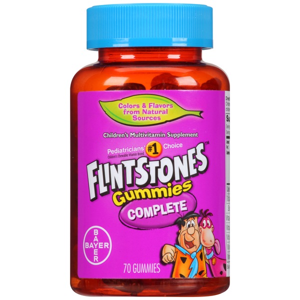 Suplemento vitamínico pediátrico en gomitas Flintstones Complete