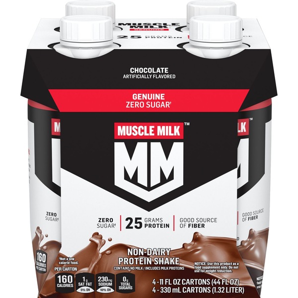 Muscle Milk Genuine Non Dairy Protein Shake 11 OZ, 4 CT