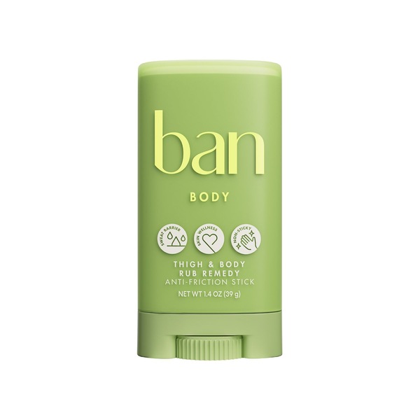 Ban Body Thigh & Body Rub Remedy Anti-Friction Stick, 1.4 OZ