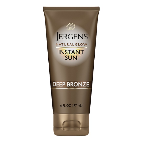 Jergens Natural Glow Instant Sun Self Tanner Lotion + Bronzer, 6 OZ