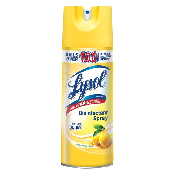 Lysol Disinfectant Spray, Lemon Breeze, 12.5 OZ