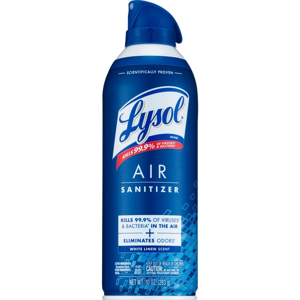 Lysol AIR Sanitizer, White Linen, 10 oz