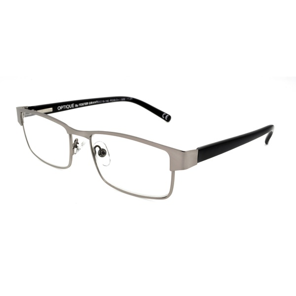 Magnivision by Foster Grant Leo Black Square Reading Glasses