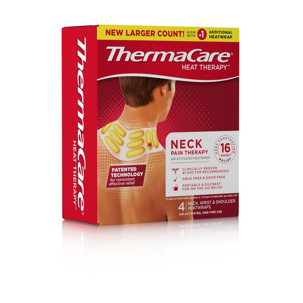 ThermaCare Neck Pain Therapy Heatwraps, 4 CT