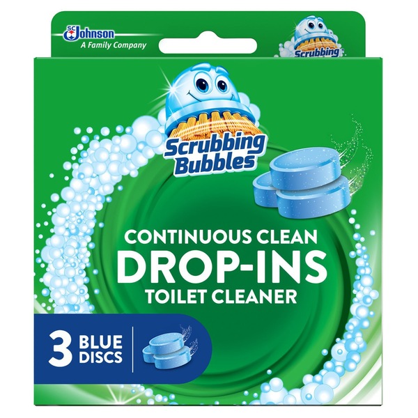 Scrubbing Bubbles Continuous Clean Drop-Ins Toilet Bowl Cleaner, 3 ct