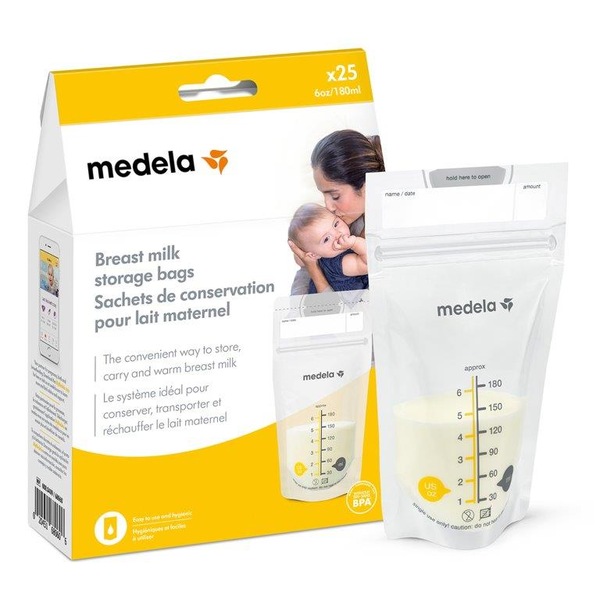 Medela Breast Milk Storage Bags, 25 CT
