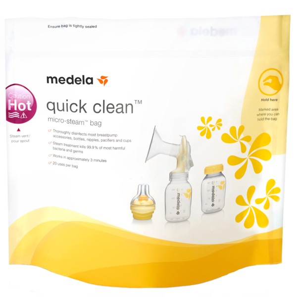 Medela Quick Clean Micro-Steam Bags, 5 CT