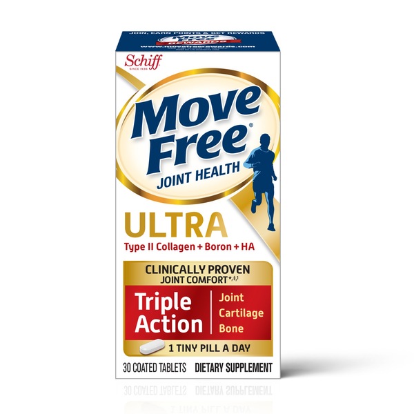 Move Free Ultra UC-II Collagen and Hyaluronic Acid Joint Supplement, 30CT