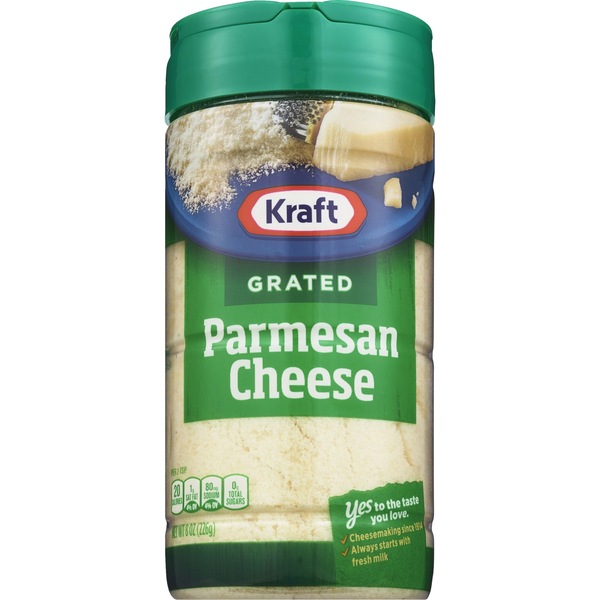 Kraft 100% Grated Parmesan Cheese, 8 oz