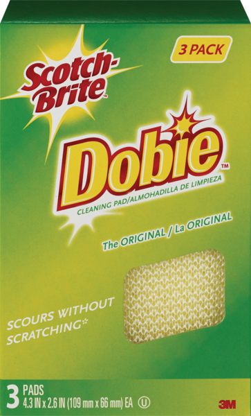 Scotch-Brite Dobie Cleaning Pad, 3 Pack