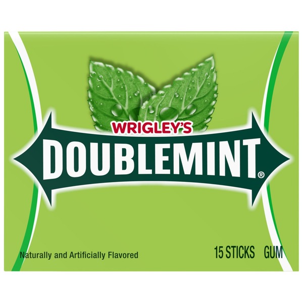 Wrigley's Doublemint Chewing Gum, Single Pack, 15 ct