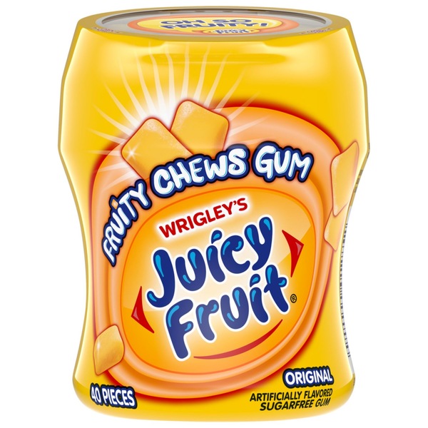Juicy Fruit Original Sugarfree Fruity Chews Gum, 40 ct