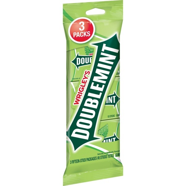 Wrigley's Doublemint Bulk Chewing Gum, Value Pack, 15 ct, 3 Pack