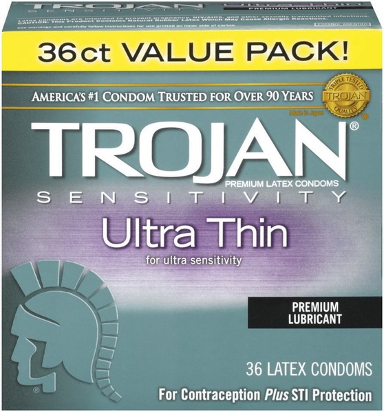 Trojan Ultra Thin Lubricated Latex Condoms
