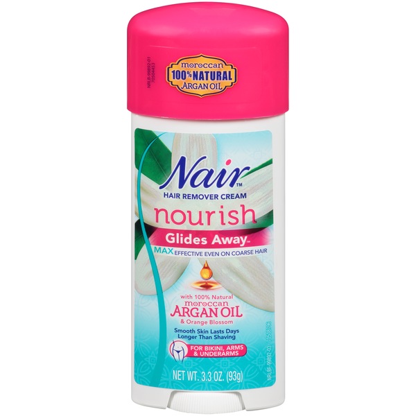 Nair Hair Remover Glides Away - Crema para eliminar el vello, 3.3 oz