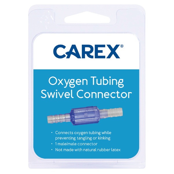 Carex Oxygen Tubing Swivel Connector, Male