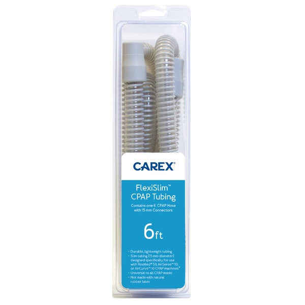 Carex Slim-Flex CPAP Tubing with 22mm Connectors, 6 FT