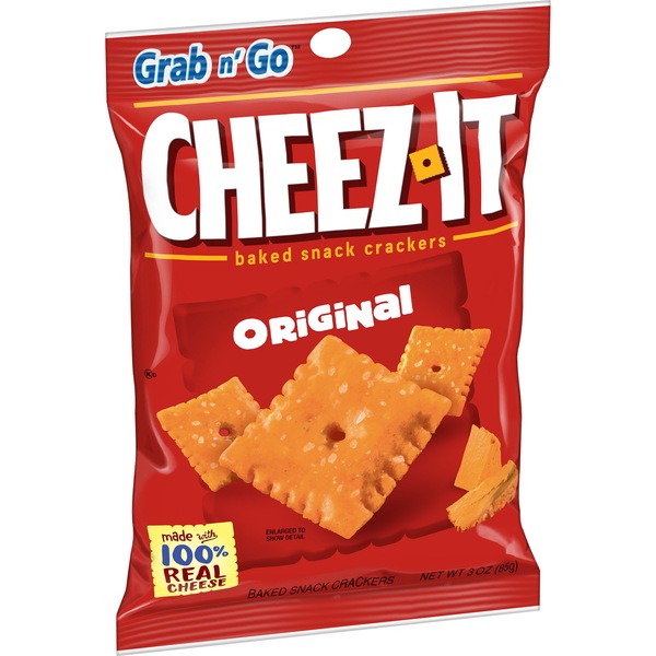 Cheez-It Original Cheese Crackers Grab N' Go Bag, 3 oz