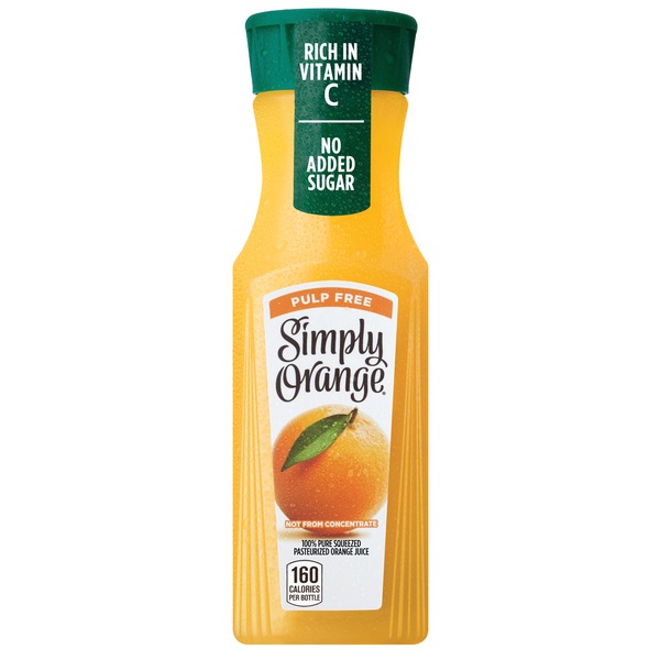 Simply Orange Pulp Free Orange Juice, 11.5 OZ