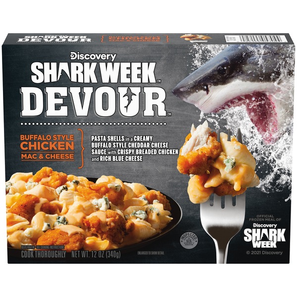 DEVOUR Buffalo Style Chicken Mac & Cheese with Buffalo Cheddar Cheese Sauce & Blue Cheese Frozen Meal, 12  oz