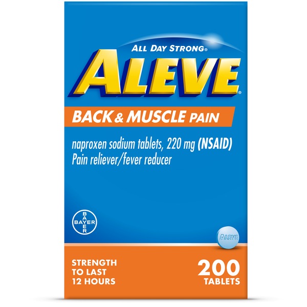 Aleve Back & Muscle Pain Relief Naproxen Sodium Tablets