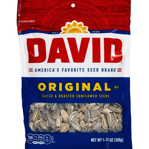 David Original Sunflower Seeds, 5.25 oz