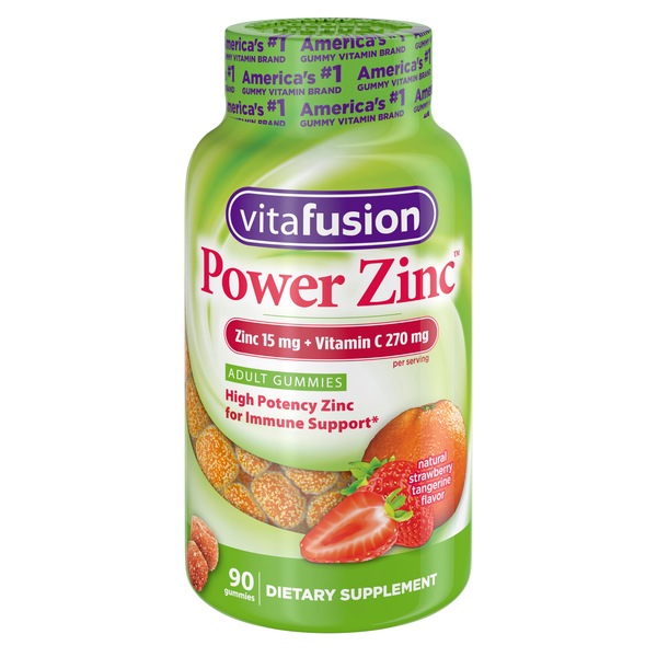Vitafusion Power Zinc Gummy Vitamins, 90 CT