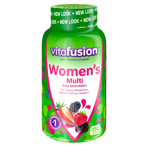 Vitafusion Women's Bone and Metabolism Daily Multivitamin Gummy Formula, 150 CT