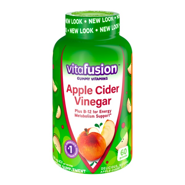 Vitafusion Apple Cider Vinegar Gummy Vitamins, 60 CT