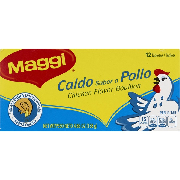 Maggi Bouillon Tablets Chicken Flavor, 4.86 OZ