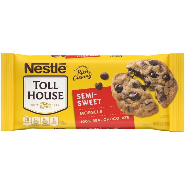 Nestle Toll House Semi Sweet Chocolate Chips, 12 oz