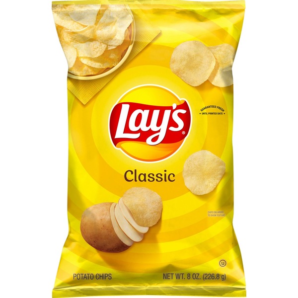 Lay's Potato Chips Classic, 8 oz