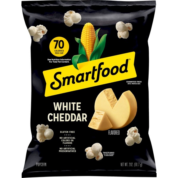 Smartfood Popcorn White Cheddar Flavored, 2 oz