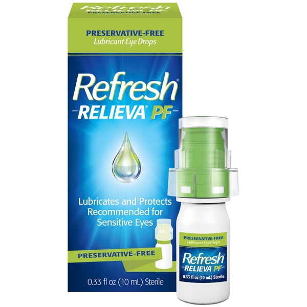 Refresh Relieva Preservative Free Lubricant Eye Drops, 0.33 FL OZ