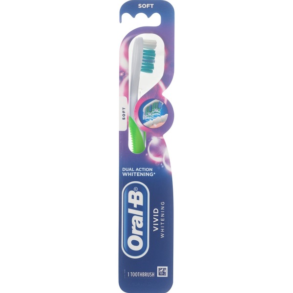 Oral-B Vivid Whitening Toothbrush, Soft Bristle, 1 CT