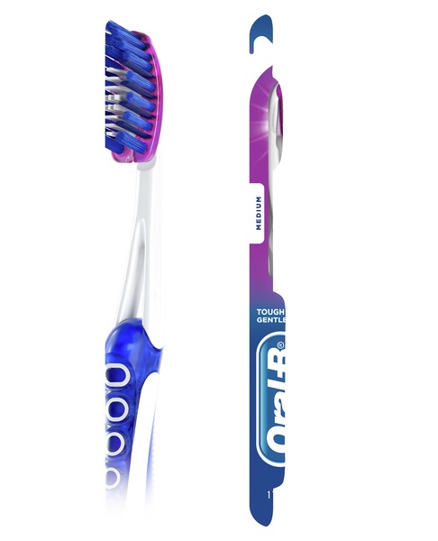 Oral-B Pro-Flex Stain Eraser Toothbrush, Medium Bristle