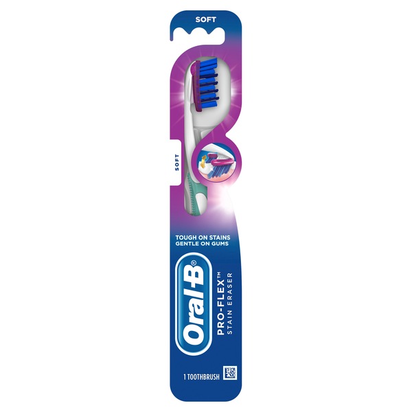 Oral-B Pro-Flex Stain Eraser Toothbrush, Soft Bristle