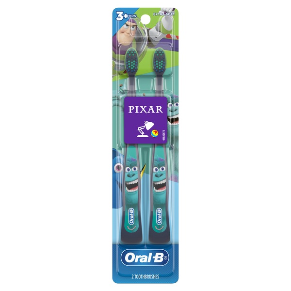 Oral-B Kids Manual Toothbrush featuring Disney & Pixar's Toy Story, Soft Bristles, For Children and Toddlers 3+, 2 count