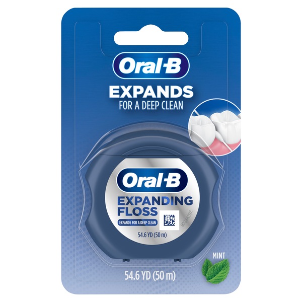 Oral-B Expanding Dental Floss, Mint, 54.6 YD