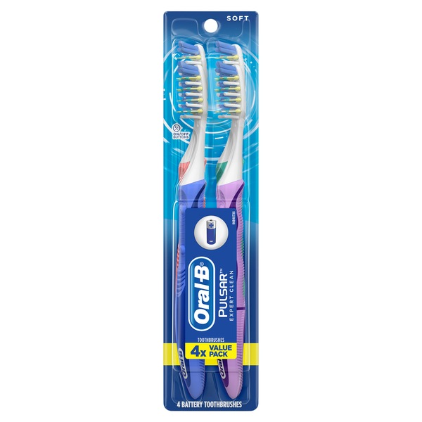 Oral-B Pulsar Expert Clean Battery Powered Toothbrush, Soft Bristle