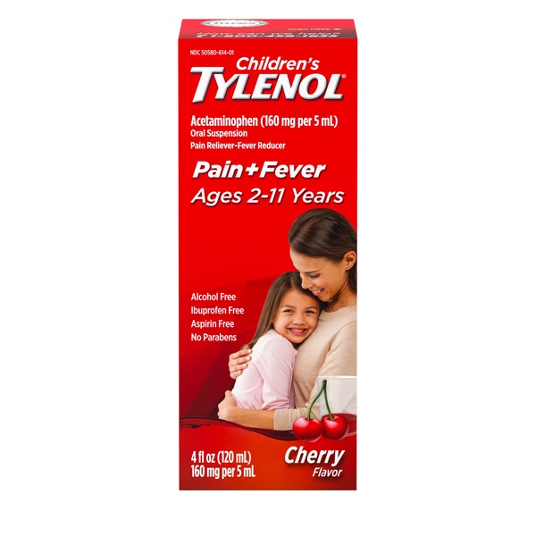 Children's Tylenol Pain & Fever Acetaminophen Oral Suspension, 4 FL OZ