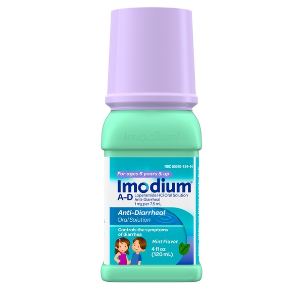 Imodium A-D, Liquid Anti-Diarrheal Medicine for Kids, Mint, 4 OZ