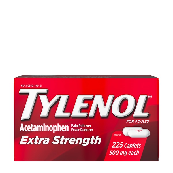 Tylenol Extra Strength - Cápsulas con 500 mg de acetaminofén