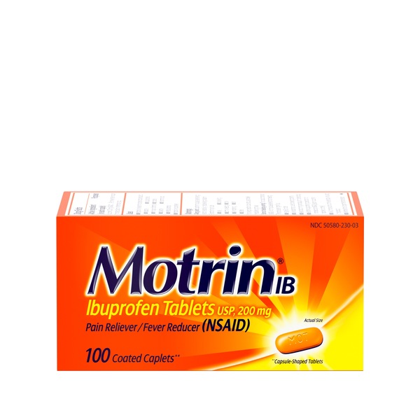 Motrin IB Ibuprofen 200 MG Tablets