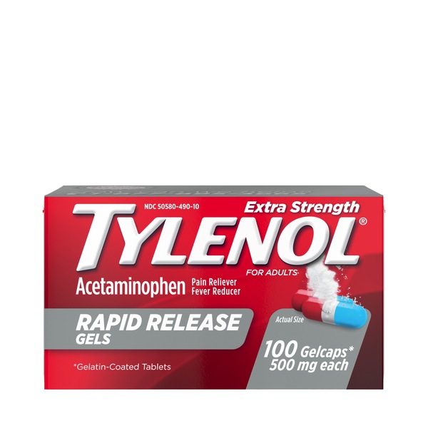 Tylenol Extra Strength Acetaminophen Rapid Release Gels