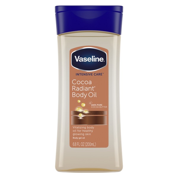 Vaseline Intensive Care Cocoa Radiant - Aceite corporal en gel, 6.8 oz