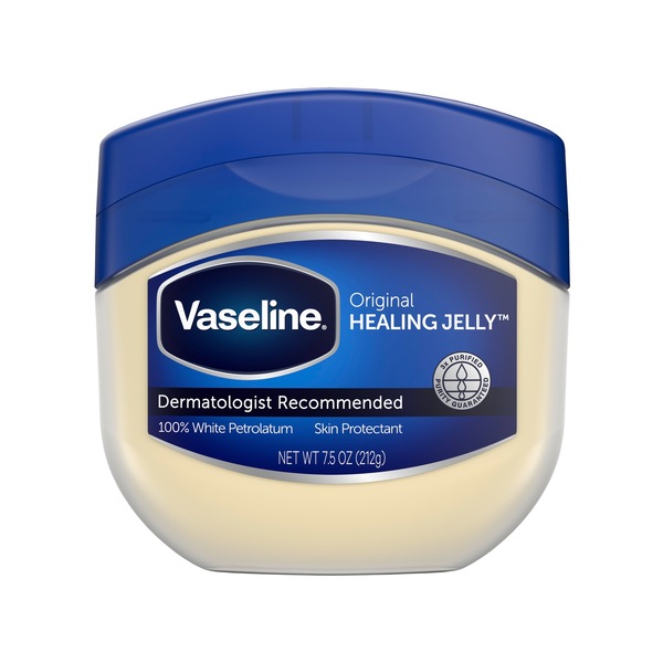 Vaseline Original Petroleum Jelly For Dry Cracked Skin and Eczema Relief, 7.5 OZ